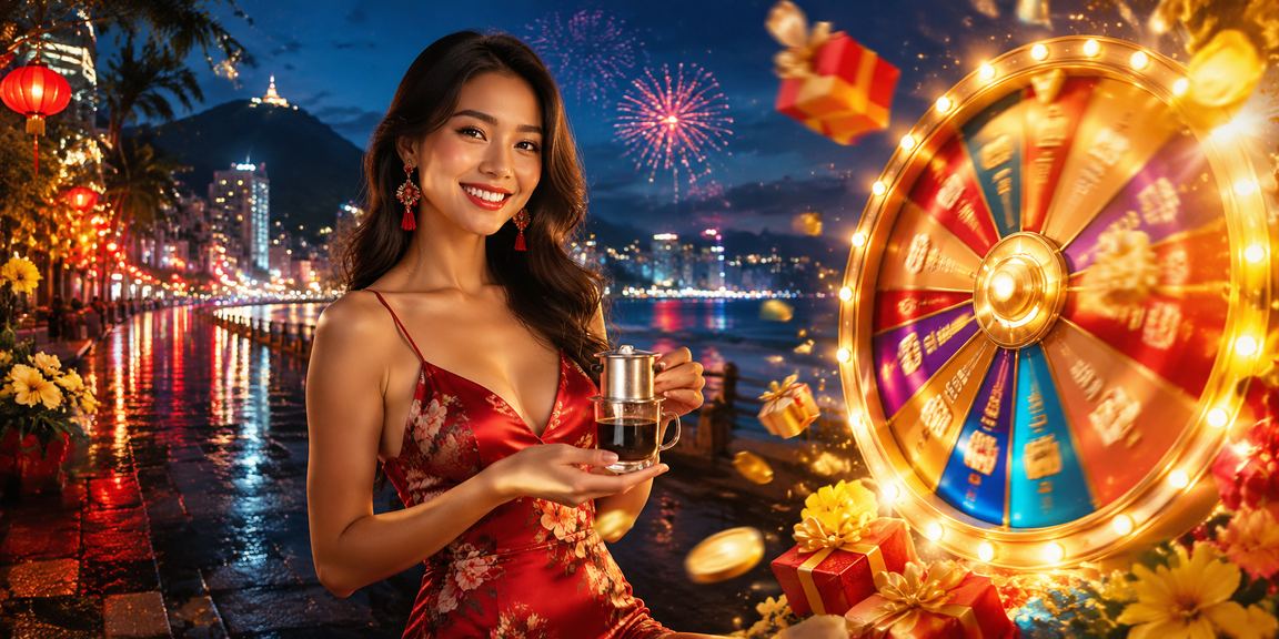 Người dùng Vũng Tàu thư giãn bên tách cà phê trong lúc theo dõi bàn roulette live casino